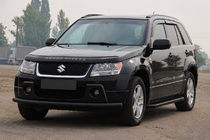 Suzuki Grand Vitara 2005–2017 Främre skyddsbåge ST008 Black (rostfritt stål) foto 4