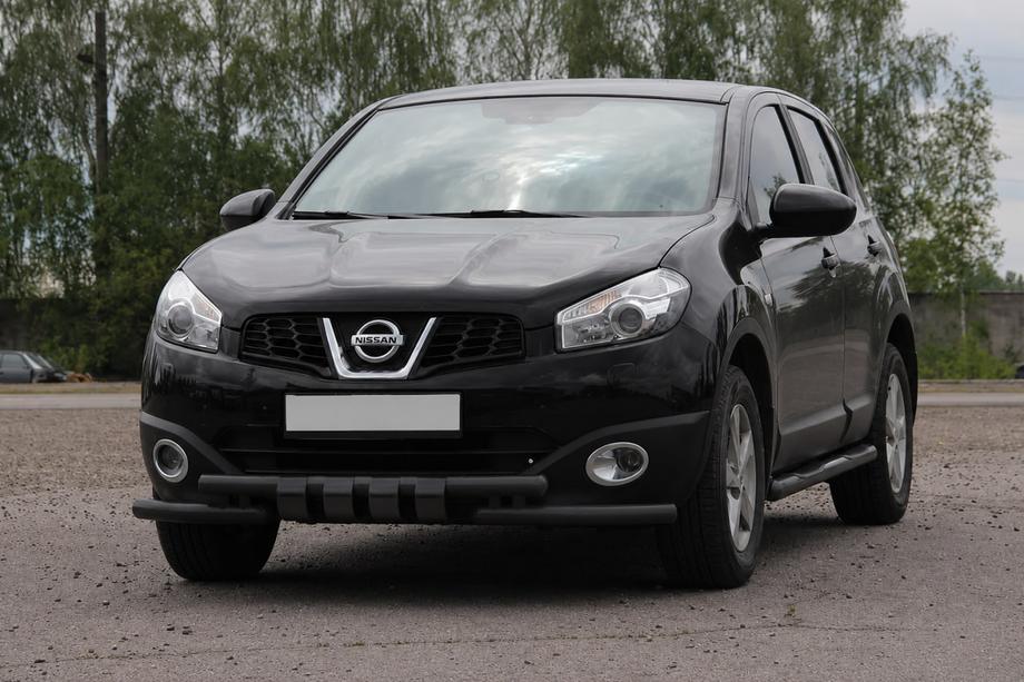 Nissan Qashqai 2010–2014 Frontbåge ST009-15 Black (rostfritt stål) Image