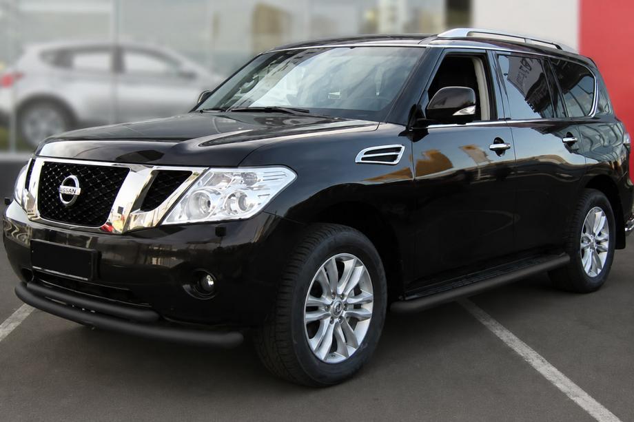 Nissan Pathfinder R51 2005–2014 Dubbel frontbåge Black (rostfritt stål) Image