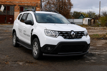 Renault Duster 2018–2024 Frontbåge F3-10 Black (rostfritt stål) foto 3