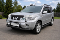 Nissan X-trail T30 2002–2007 Frontbåge ST007 Black (rostfritt stål) foto 1