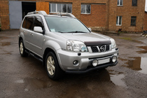 Nissan X-trail T30 2002–2007 Frontbåge ST007 Black (rostfritt stål) foto 2