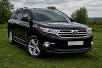 Toyota Highlander 2008–2013 Frontbåge ST008 Black (2010-2013, rostfritt stål) foto 3