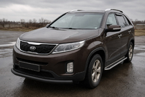 Kia Sorento II XM 2009–2014 Frontbåge ST008 Black (2013-2015, rostfritt stål) foto 1