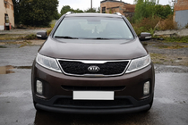 Kia Sorento II XM 2009–2014 Frontbåge ST008 Black (2013-2015, rostfritt stål) foto 2