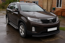 Kia Sorento II XM 2009–2014 Frontbåge ST008 Black (2013-2015, rostfritt stål) foto 3