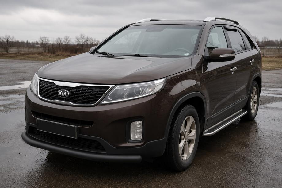 Kia Sorento II XM 2009–2014 Frontbåge ST008 Black (2013-2015, rostfritt stål) Image