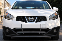 Nissan Qashqai 2014–2021 Frontbåge ST008 Black (2014-2017, rostfri) foto 1