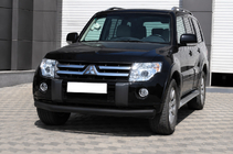 Mitsubishi Pajero Wagon III 1999–2006 Frontbåge ST008 Black (rostfritt stål) foto 1