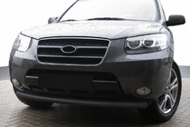 Hyundai Santa Fe 2 2006–2012 Frontbåge ST008 Black (rostfritt stål) foto 1