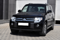 Mitsubishi Pajero Wagon IV 2006–2021 Frontbåge ST008 Black (rostfritt stål) foto 2