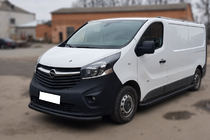 Nissan NV300/Primastar 2016– Frontbåge ST008 Black (rostfritt stål) foto 2