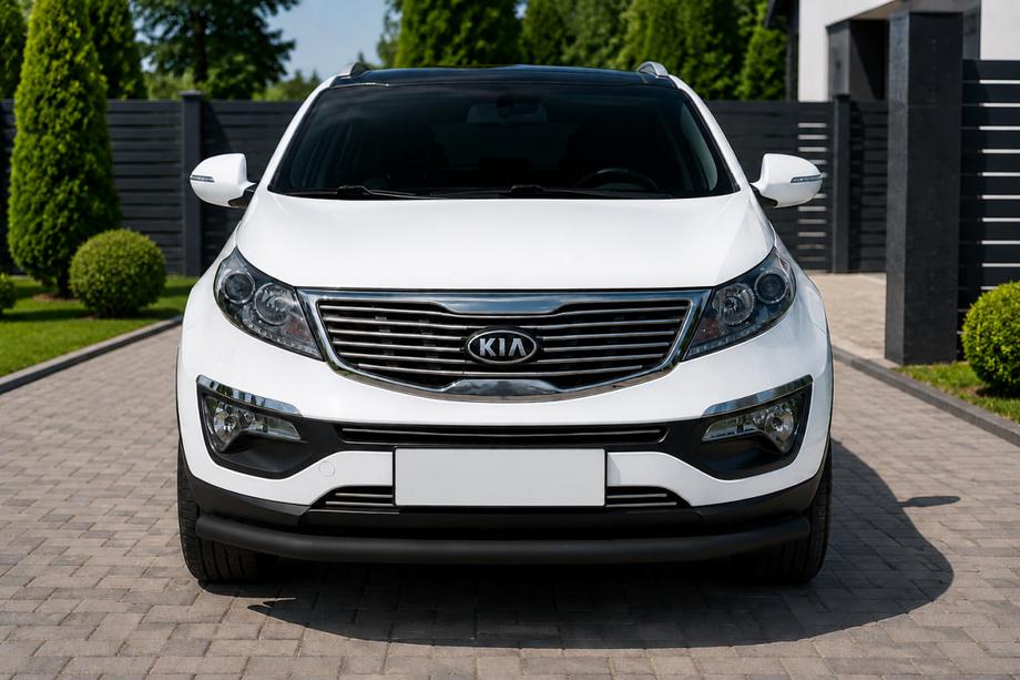Kia Sportage 2010–2015 Frontbåge ST008 Black (rostfritt stål) Image
