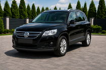Volkswagen Tiguan 2007–2016 Frontbåge ST008 Black (rostfritt stål) foto 1