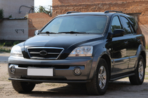 Kia Sorento I BL 2002–2009 Frontbåge ST008 Black (rostfritt stål) foto 1