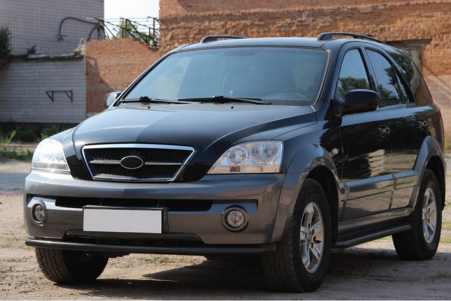 Kia Sorento I BL 2002–2009 Frontbåge ST008 Black (rostfritt stål) Image