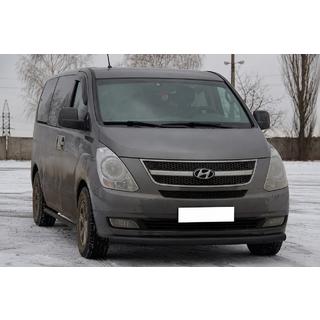 Frontbåge ST008 Black (rostfritt stål) Hyundai H300, H1, Starex 2008–2020 foto 2