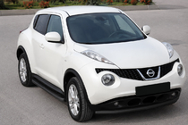 Nissan Juke 2010–2019 Främre frontbåge ST008-2 Black (rostfritt stål) foto 1