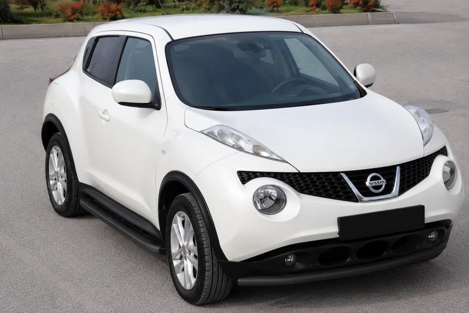 Nissan Juke 2010–2019 Främre frontbåge ST008-2 Black (rostfritt stål) Image