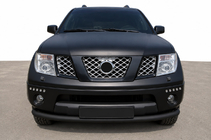 Nissan Pathfinder R51 2005–2014 Främre frontbåge ST008-2 Black (rostfritt stål) foto 1