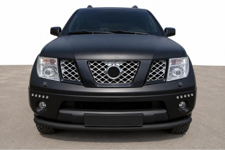 Nissan Pathfinder R51 2005–2014 Främre frontbåge ST008-2 Black (rostfritt stål) Image