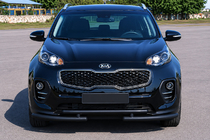 Kia Sportage 2015–2021 Frontskydd ST009 Black (rostfritt stål) foto 1