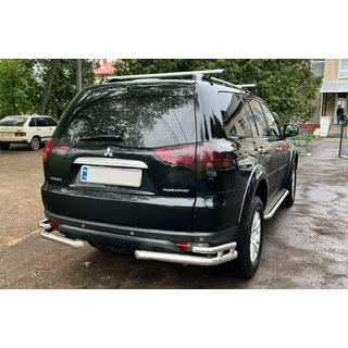 Bakre skyddsbågar AK003-Double (2 st, rostfritt) Mitsubishi Pajero Sport 2008–2015