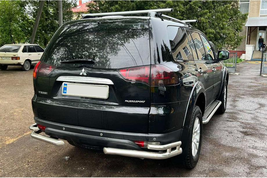 Mitsubishi Pajero Sport 2008–2015 Bakre skyddsbågar AK003-Double (2 st, rostfritt) Image