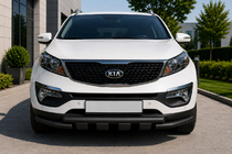Kia Sorento II XM 2009–2014 Frontbåge ST009-15 Black (2013-2015, rostfritt stål) foto 1