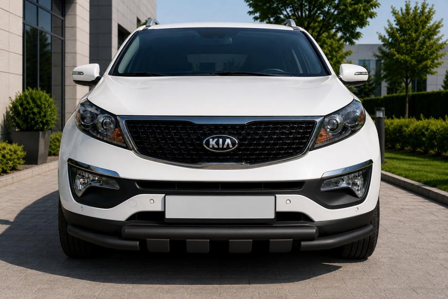 Kia Sorento II XM 2009–2014 Frontbåge ST009-15 Black (2013-2015, rostfritt stål) Image