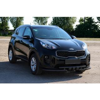 Frontskydd ST009-15 Black (rostfritt stål) Kia Sportage 2015–2021 foto 2
