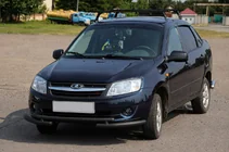Lada Granta 2011– Frontbåge ST009-2 Black (rostfritt stål) foto 2