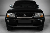 Mitsubishi Pajero Wagon III 1999–2006 Frontbåge ST014 Black (rostfritt stål) foto 1