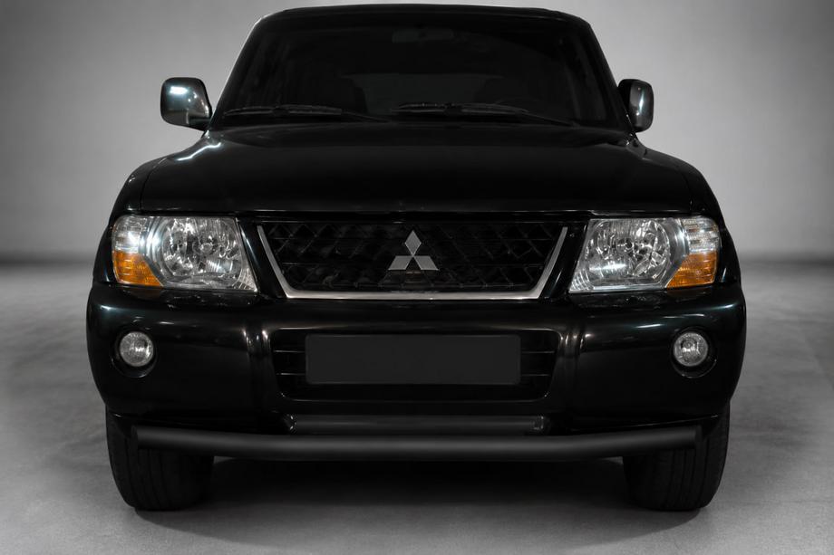 Mitsubishi Pajero Wagon III 1999–2006 Frontbåge ST014 Black (rostfritt stål) Image
