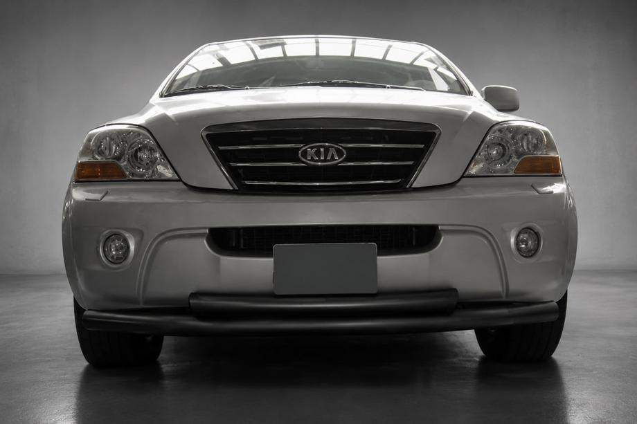 Kia Sorento I BL 2002–2009 Frontbåge ST014 Black (rostfritt stål) Image