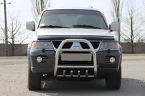 Mitsubishi Pajero Sport 1996–2007 Frontbåge QT007 (rostfritt stål) foto 1
