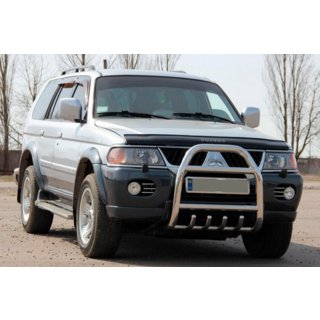 Frontbåge QT007 (rostfritt stål) Mitsubishi Pajero Sport 1996–2007 foto 2