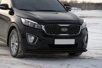 Kia Sorento III UM 2014–2020 Frontbåge ST014 60/42mm Black (rostfritt stål) foto 1