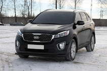 Kia Sorento III UM 2014–2020 Frontbåge ST014 60/42mm Black (rostfritt stål) foto 2