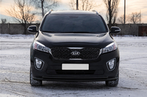 Kia Sorento III UM 2014–2020 Frontbåge ST014 60/42mm Black (rostfritt stål) foto 3