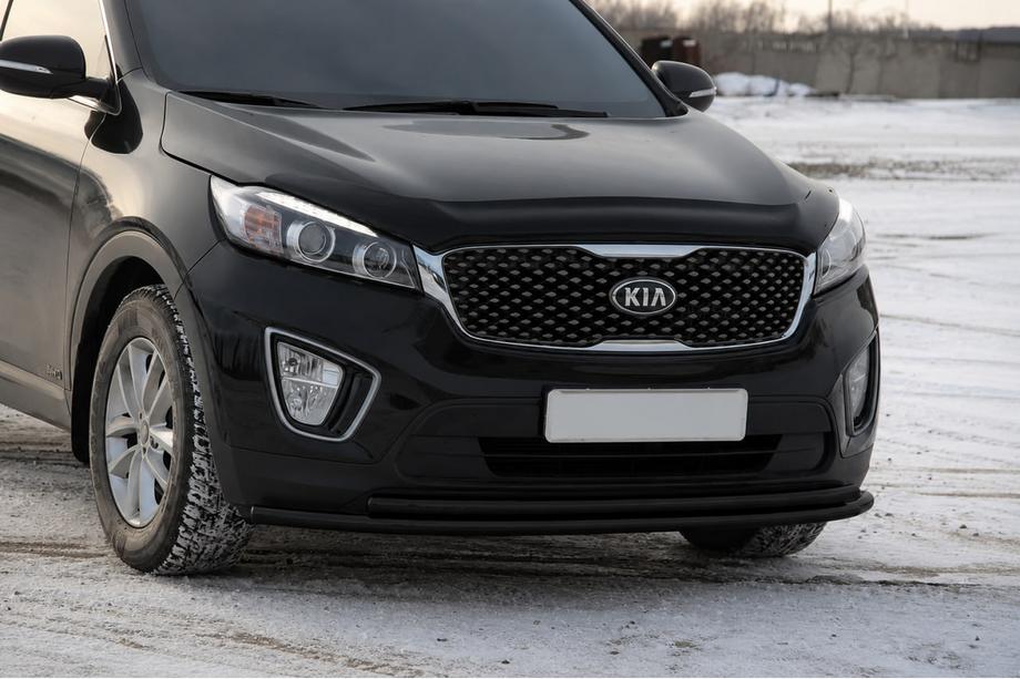 Kia Sorento III UM 2014–2020 Frontbåge ST014 60/42mm Black (rostfritt stål) Image