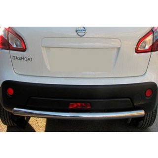 Rak bakre skyddsbåge (rostfritt stål) Nissan Qashqai 2007–2010 foto 1