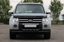 Mitsubishi Pajero Wagon III 1999–2006 Frontskydd ST015 Black (rostfritt stål) foto 2