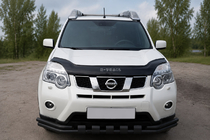 Nissan X-trail T31 2007–2014 Frontskydd ST015 Black (rostfritt stål) foto 1