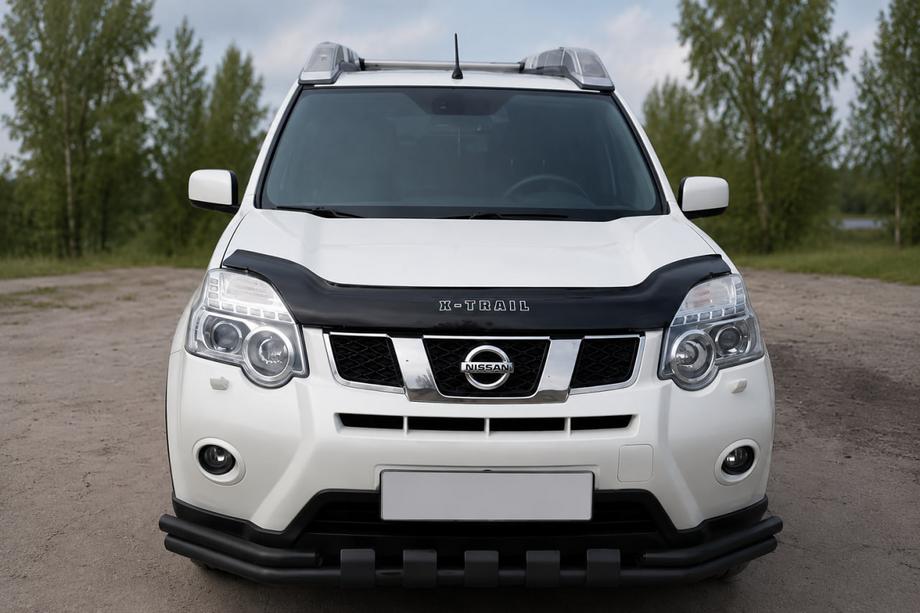 Nissan X-trail T31 2007–2014 Frontskydd ST015 Black (rostfritt stål) Image