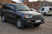 Lexus LX470 1998–2007 Frontskydd ST015 Black (rostfritt stål) foto 2