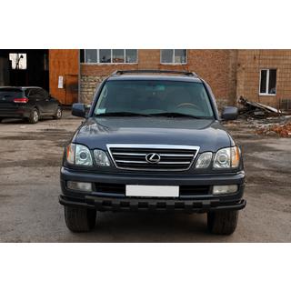 Frontskydd ST015 Black (rostfritt stål) Lexus LX470 1998–2007 foto 1