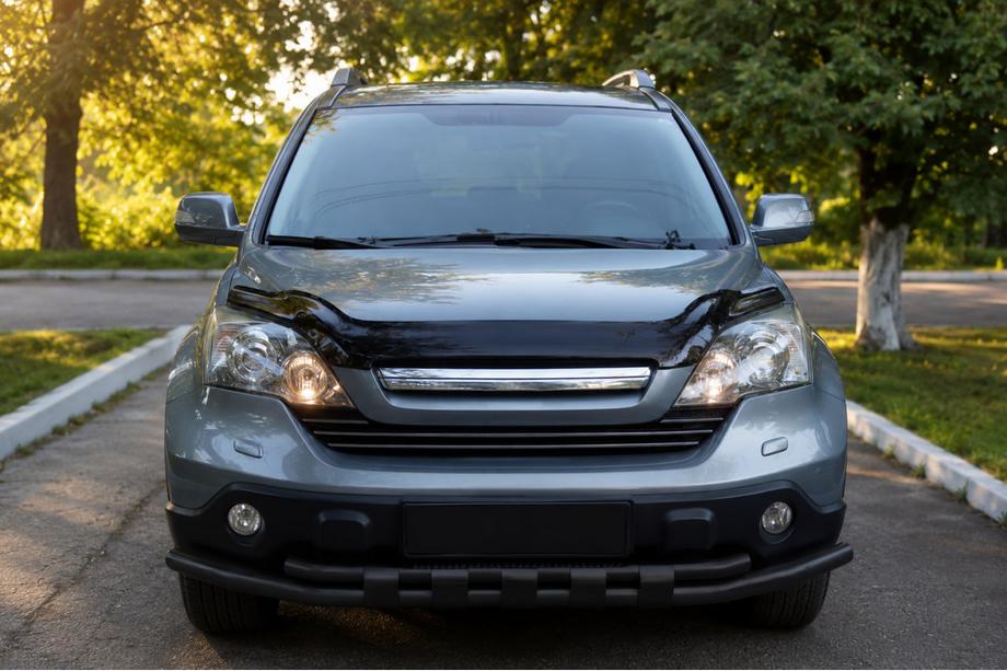 Honda CRV 2007–2011 Frontskydd ST015 Black (rostfritt stål) Image