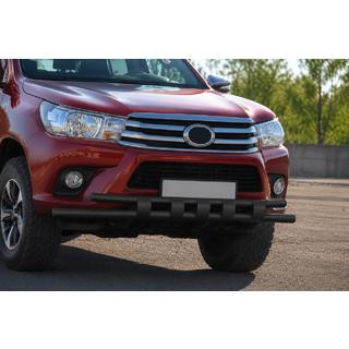 Frontbåge ST015 Black (rostfritt stål) Toyota Hilux 2015– foto 3