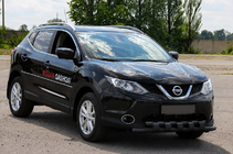 Nissan Qashqai 2014–2021 Frontbåge ST015 Black (rostfritt stål) foto 3